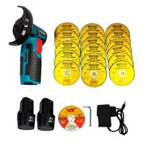 Kit Lixadeira Esmerilhadeira Angular 2 Bateria 12v+20 Discos
