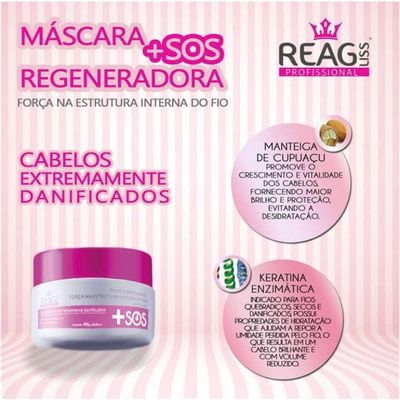 R - Mascara S.o.s - 300g - Reagliss - Reconstrução Imediata