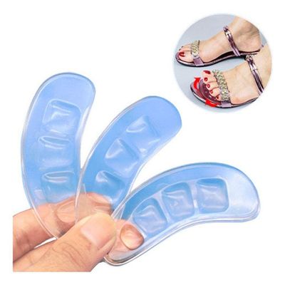 Par De Palmilha Ante Pé Adesiva Antiderrapante De Gel