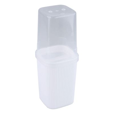 Porta Escova Plasútil Classic com Frisos Branco UNICA