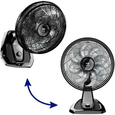 Vent 50cm Wap Flow Turbo 2 Em 1 - Fw009219 Preto-cinza 220 Volts