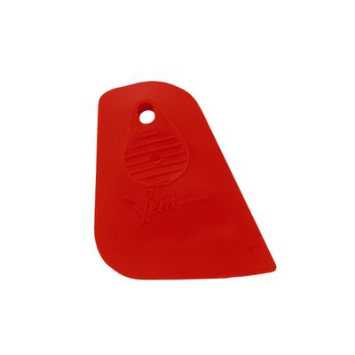 Espátula de Confeitaria 12,5x9cm Vermelha em Silicone