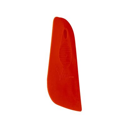 Espátula de Confeitaria 12,5x9cm Vermelha em Silicone