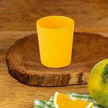 Copo Fresc Redondo 200ml Amarelo em Polipropileno