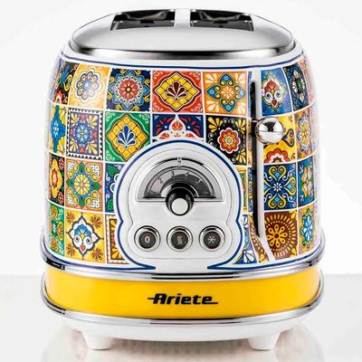 Torradeira Ariete Positano 155, 750W, 220V, Desligamento Automático, Estilo Vintage