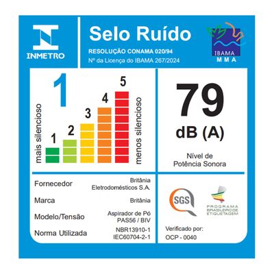 Aspirador de Pó 2 em 1 Philco 1L Bivolt Automático PAS56 Bivolt