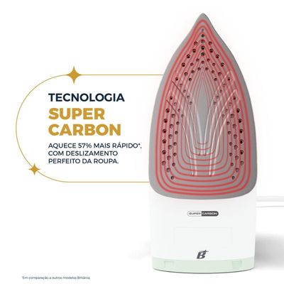 Ferro de Passar a Vapor Super Carbon Britânia BFV08 127V