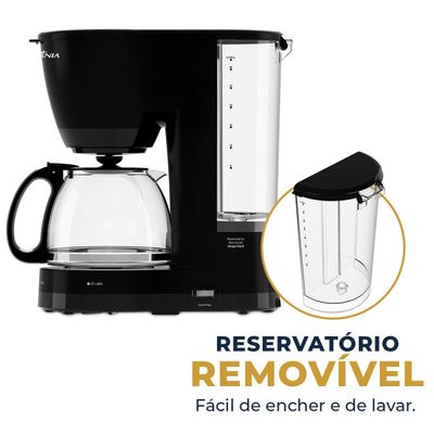 Cafeteira Britânia 32 Cafés Jarra de Vidro 1,2L BCF32C 127V