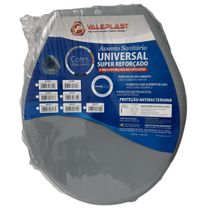 Assento Reforçado Para Vaso Sanitário Universal Oval Cinza