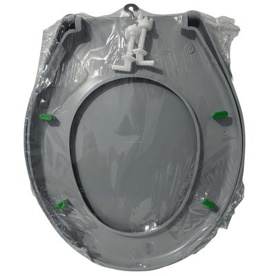 Assento Reforçado Para Vaso Sanitário Universal Oval Cinza