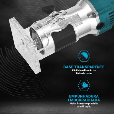 Tupia Profissional Philco PTU01 33000rpm + Jogo de Fresa 127V