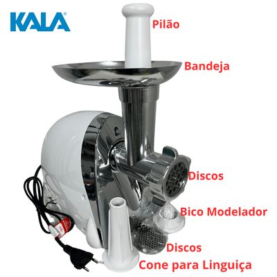 Moedor De Carne 500w Faz Linguiça Kibe Carne Moída Kala 127v