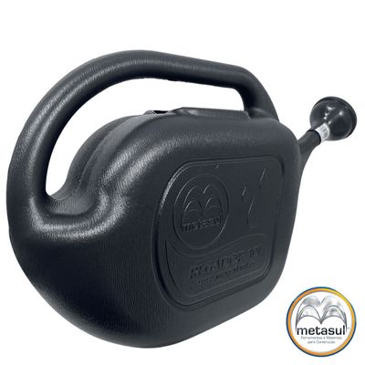 Regador Universal Plástico Preto 10 Litros Metasul