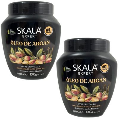 Kit Skala Creme Pote 01 kg Oleo de Argan 02 Und