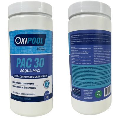 Pac30 Aqua Ultra Decantador Clarificante Oxipool Keep 01 kg