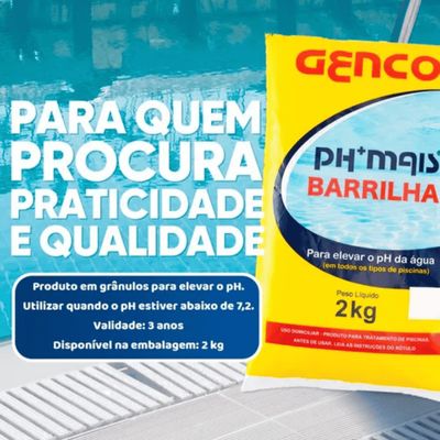 Cloro Multiação Granulado Dicloro 10 K + Ph Mais 02 kg Genco