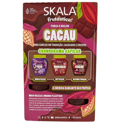 Kit Skala Creme 01 kg Cacau + Shampoo + Condicionador