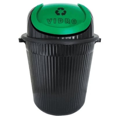 Conjunto Lixeira Para Reciclagem Colorida 56 Lt Antares 04 U