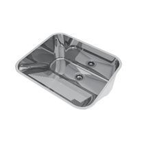 Tanque Mekal 60 Litros em Aço Inox Alto Brilho 60x50x28,5 cm CT60