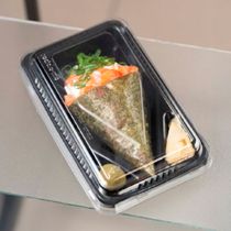 100un Embalagem Temaki Oriental GO908 510ml Preto Galvanotek
