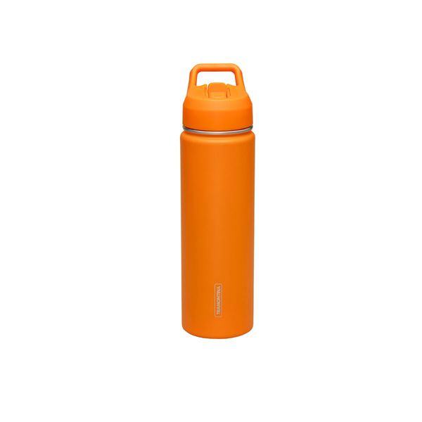 Garrafa Térmica Tramontina 650 ml Laranja com Canudo