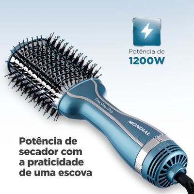 Escova Secadora Mondial Azul 1200W ES-28 Bivolt