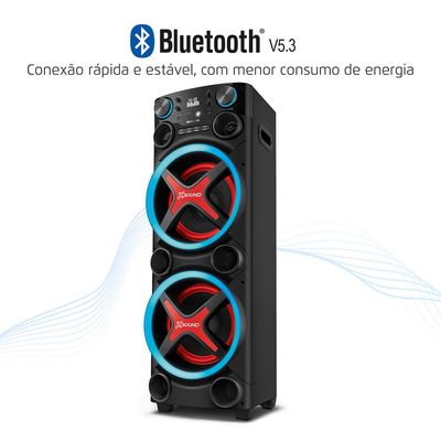 Torre de Som Mondial TM-2200 luzes Bluetooth0W RMS APP BIV