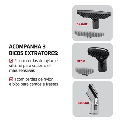 Extratora e Higienizadora Portátil Deep Cleaner I Mondial 1650W - EXP-01-R 127V