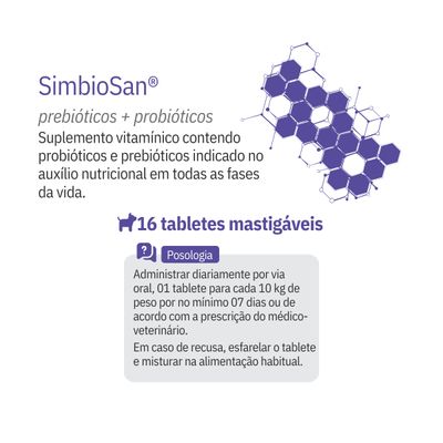 Simbiosan  Probiótico C/16 Tabletes (probióticos E Prebiótico)