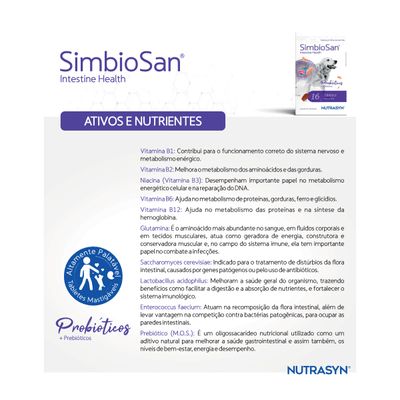 Simbiosan  Probiótico C/16 Tabletes (probióticos E Prebiótico)