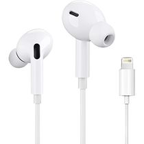 Fone com Fio Entrada IOS Branco Microfone Cancelamento de Ruído