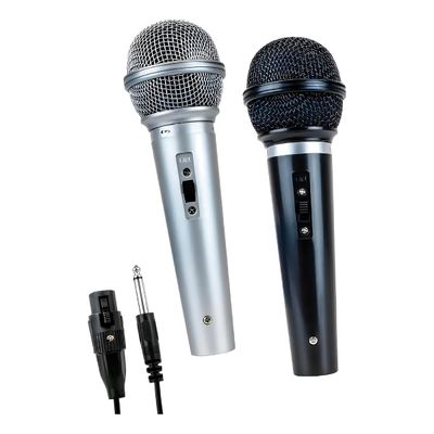 Conjunto 2 Microfones Dinâmicos Profissionais Conexão P10