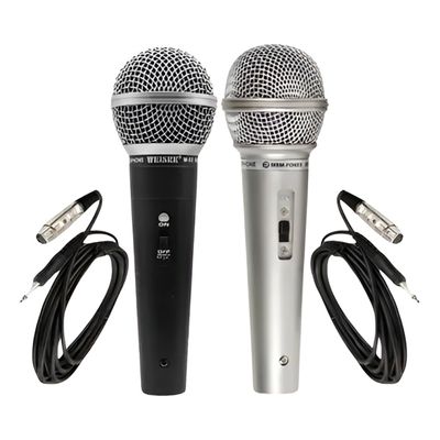 Conjunto 2 Microfones Dinâmicos Profissionais Conexão P10