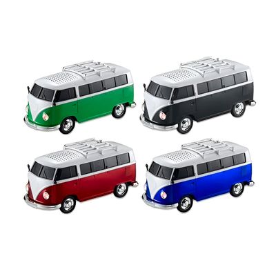 Caixinha de Som Formato Carro Kombi Bluetooth USB Cor:Verde