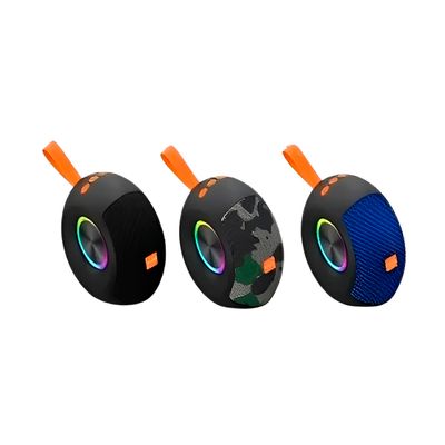 Caixinha de Som Bluetooth Portátil Rádio FM/AM RGB Resistente Modelo:Preto