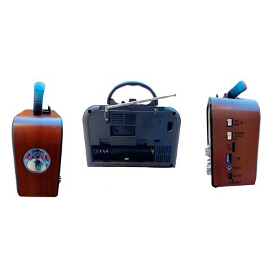 Rádio Retrô Vintage FM/AM USB Bivolt Bluetooth com Relógio - Design Clássico e Funcionalidades Atuais