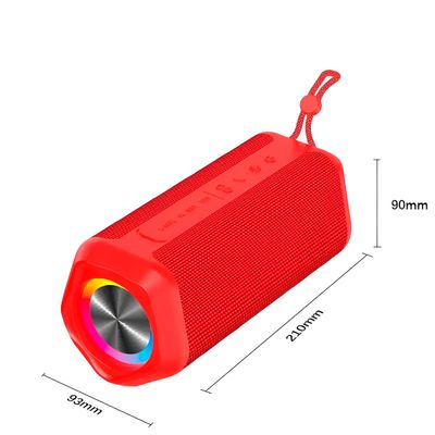 Caixa de Som Bluetooth Resistente à Água Portátil LED RGB Modelo:Azul
