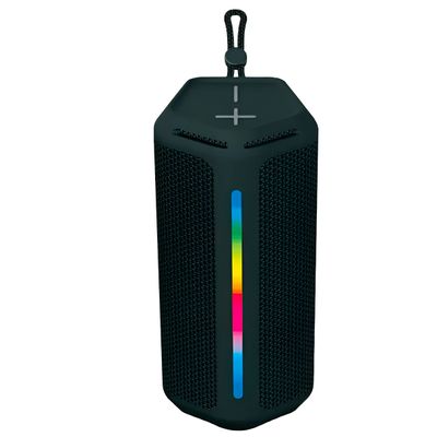 Caixa de Som Bluetooth Resistente à Água Portátil LED RGB Modelo:Azul