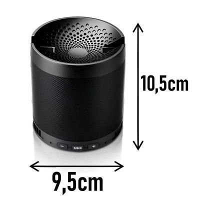 Caixinha de Som Bluetooth Q3 Portátil Mp3 FM/AM Suporte Cor:Preto
