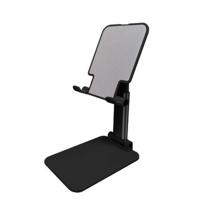 Suporte Retrátil Ajustável Para Celular Tablet Ipad de Mesa - Cor:Rosa