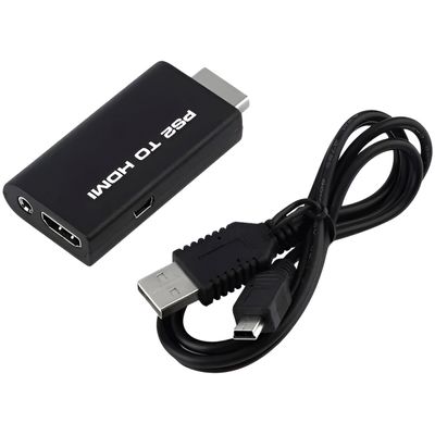 Conversor Adaptador PS2 to HDMI Áudio Vídeo Exibição
