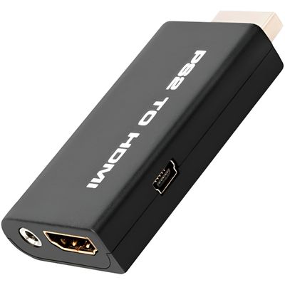 Conversor Adaptador PS2 to HDMI Áudio Vídeo Exibição