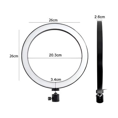 Ring Light  Aro 10 Polegadas com Suporte LED Luz Foto Vídeo
