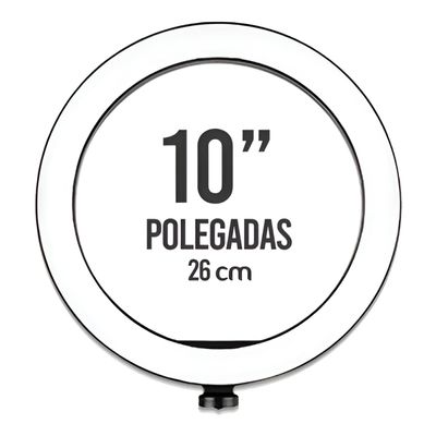 Ring Light  Aro 10 Polegadas com Suporte LED Luz Foto Vídeo