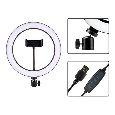 Ring Light  Aro 10 Polegadas com Suporte LED Luz Foto Vídeo