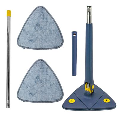 Mop Triangular Rodo Limpeza Giratório Ajustável Retrátil Refil