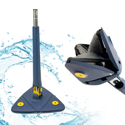 Mop Triangular Rodo Limpeza Giratório Ajustável Retrátil Refil