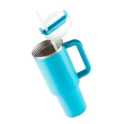 Copo Térmico Estilo Quencher 1200ml Inox Portátil Canudo Cor:Rosa