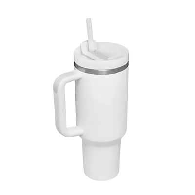 Copo Térmico Estilo Quencher 1200ml Inox Portátil Canudo Cor:Rosa