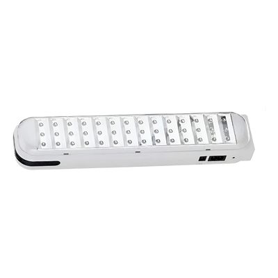 Luminária Lâmpada Emergência 42 LEDs Recarregável Branco - Compacta, Potente e de Longa Duração